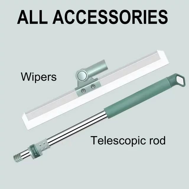 Multipurpose Wiper | Adjustable Silicon Blade | 180° Rotating Head