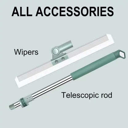 Multipurpose Wiper | Adjustable Silicon Blade | 180° Rotating Head