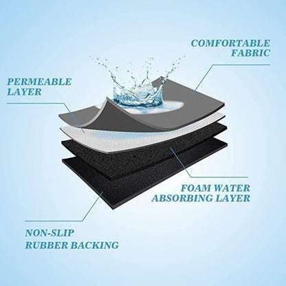 Lightweight & Washable Quick-Drying Mat Pack of 2
