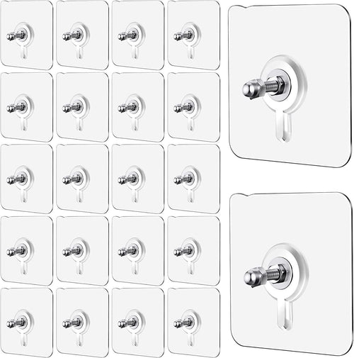 Wall Mount Screw Hooks for Kitchen Bathroom Bedroom Living Room 10 Pcs