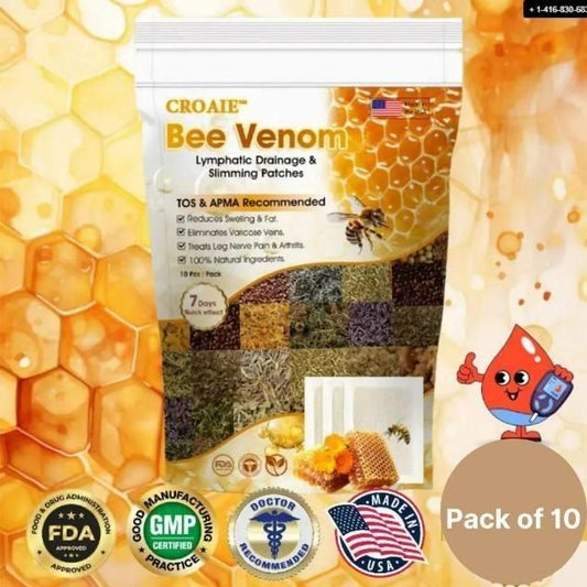 Bee Venom Lymphatic Daiamage & Sliming Patches (10 Patches)