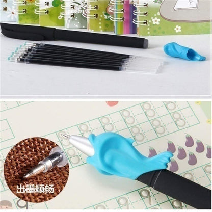Magic Practice Copybook (4 Book + 10 Refill + 1 Pen + 1  Grip ) (A-127)