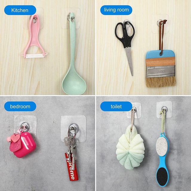 Self Adhesive Screw Hooks (Buy 10 Get 10 Free)