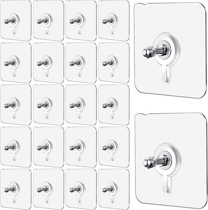 Self Adhesive Screw Hooks (Buy 10 Get 10 Free)
