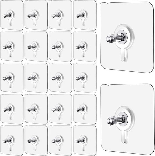 Self Adhesive Screw Hooks (Buy 10 Get 10 Free)